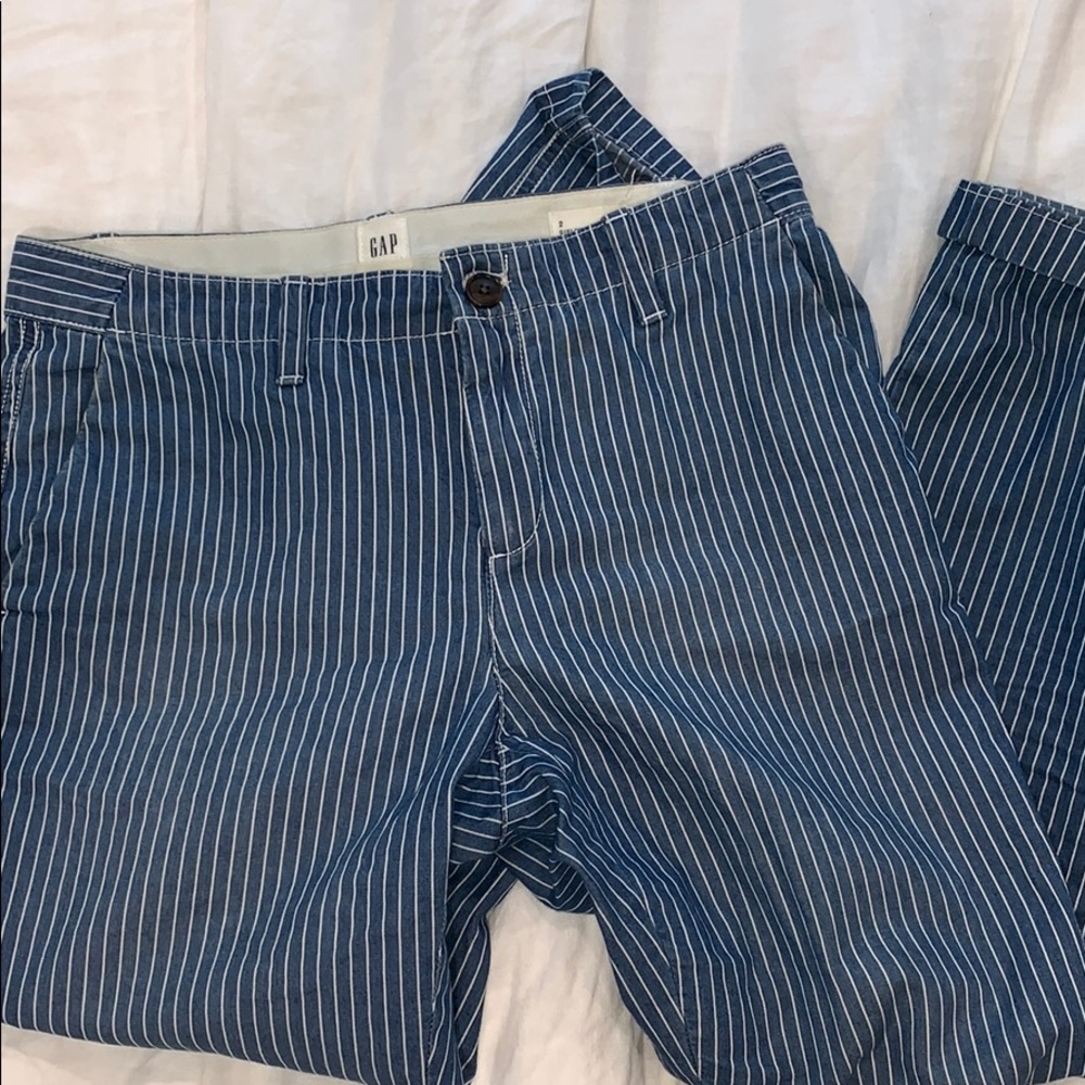 Loose fitted stripe boat pants